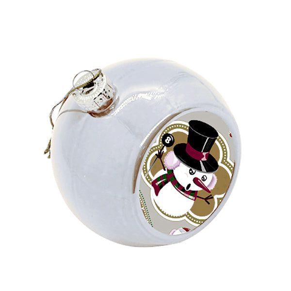 Glob personalizat argintiu pentru brad  