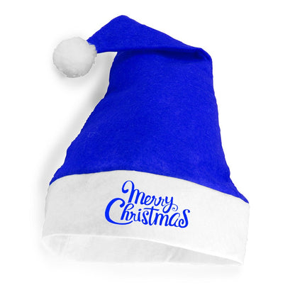 caciula mos craciun albastra