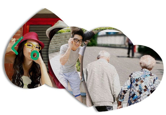 Puzzle personalizat - formă de inimă