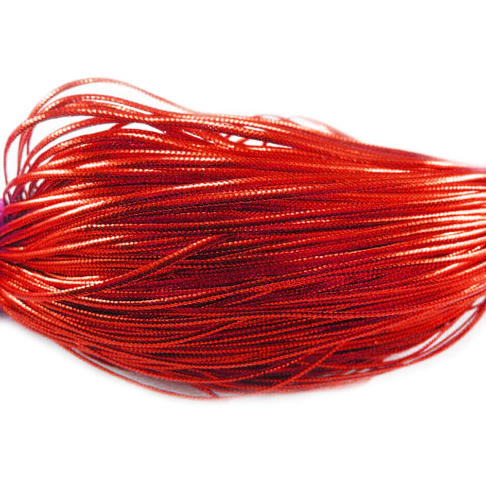 Set 100 șnur roșu metalic