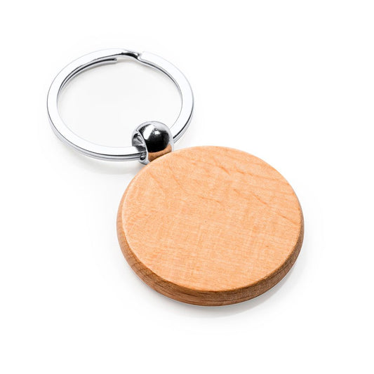 Breloc din lemn rotund