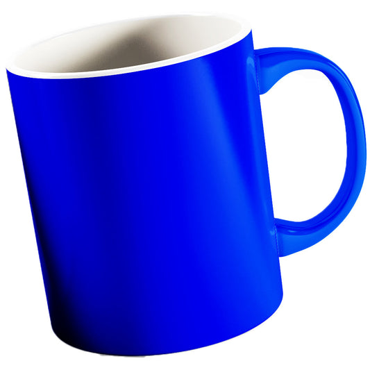 Cană termosensibilă albastru lucios