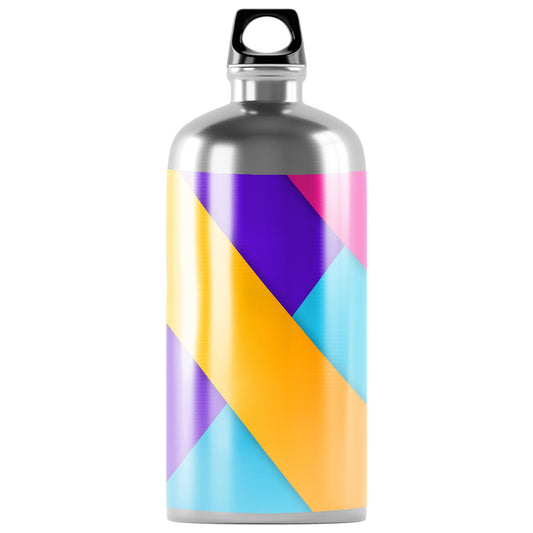 Bidon sport argintiu 500ml personalizat
