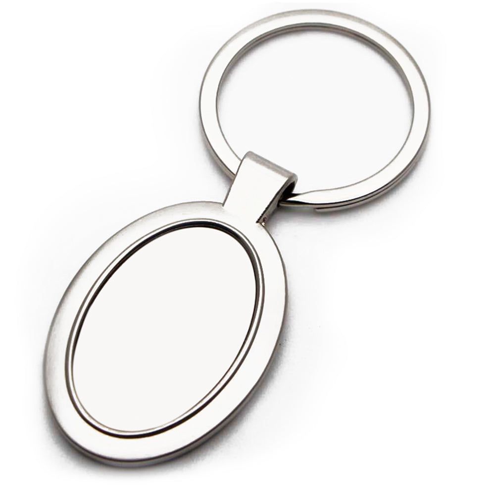 Breloc metalic oval