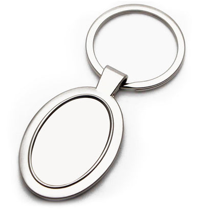Breloc metalic oval