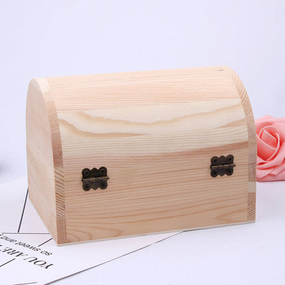 Cutie lemn cufăr MEDIE 12x8x9 cm