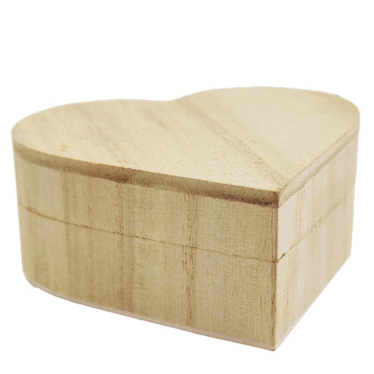 Cutie lemn inimă MEDIE