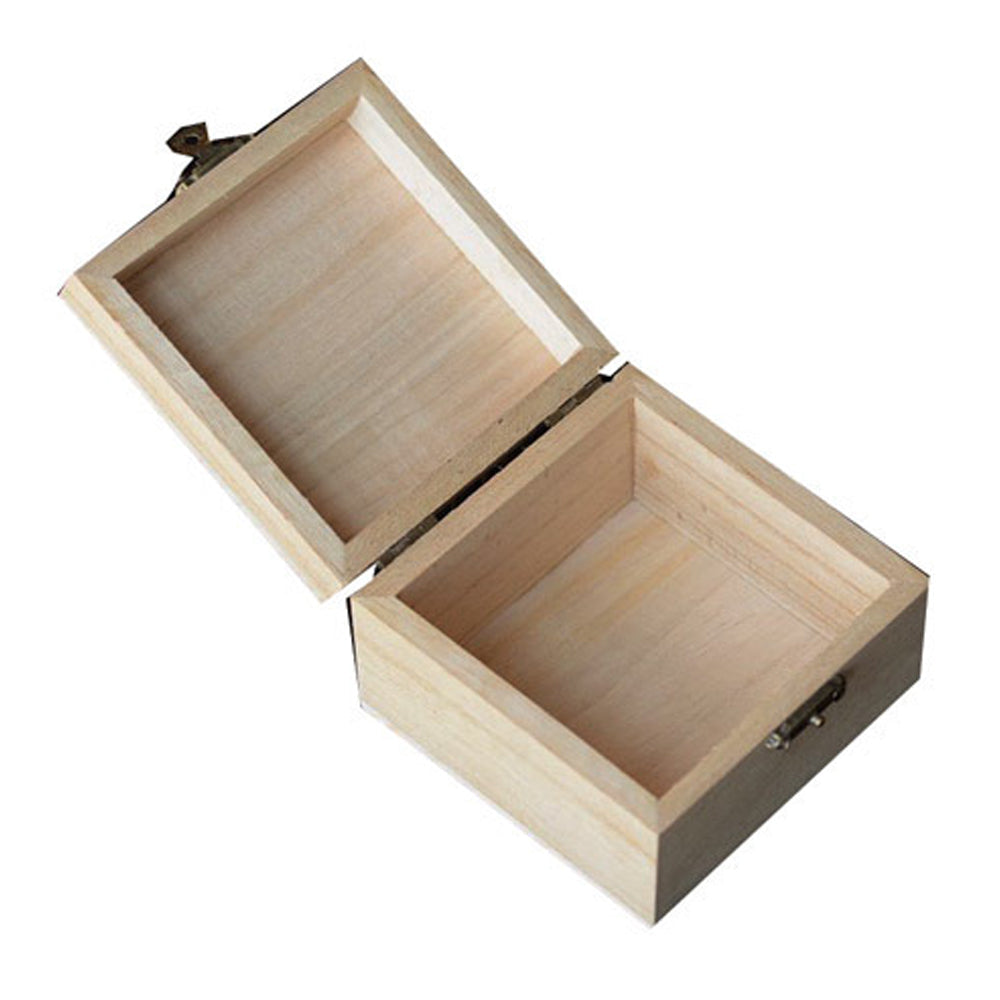 Cutie de lemn pătrată MICĂ - Autocadou