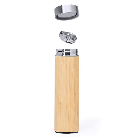Termos metal + bambus KINATA 500ml