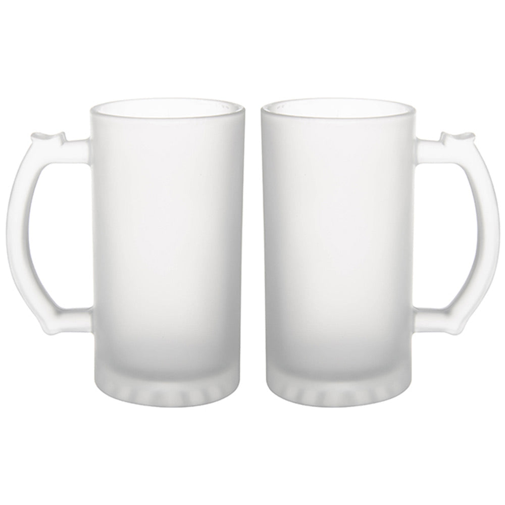 Set 2 halbe personalizate din sticlă sablată