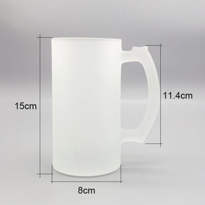 Set 2 halbe personalizate din sticlă sablată