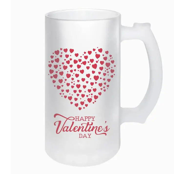 Set 2 halbe personalizate din sticlÄƒ sablatÄƒ