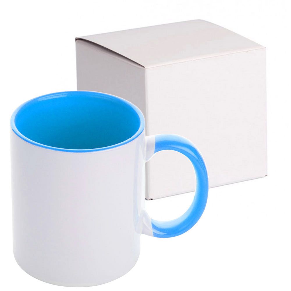 Cană mâner și interior color + cutie individuală