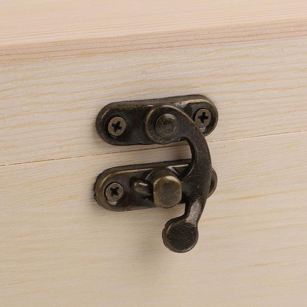 Cutie din lemn cu mâner - pentru sticla de vin