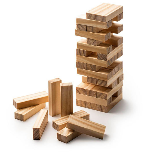 Joc JENGA din lemn gravabil