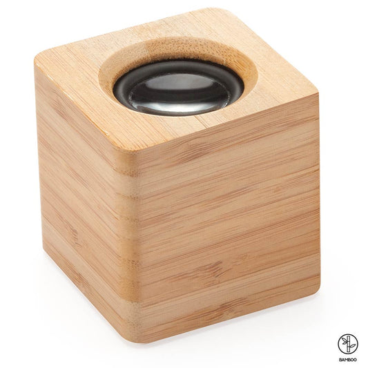 Boxă bluetooth cu corp din lemn gravabil