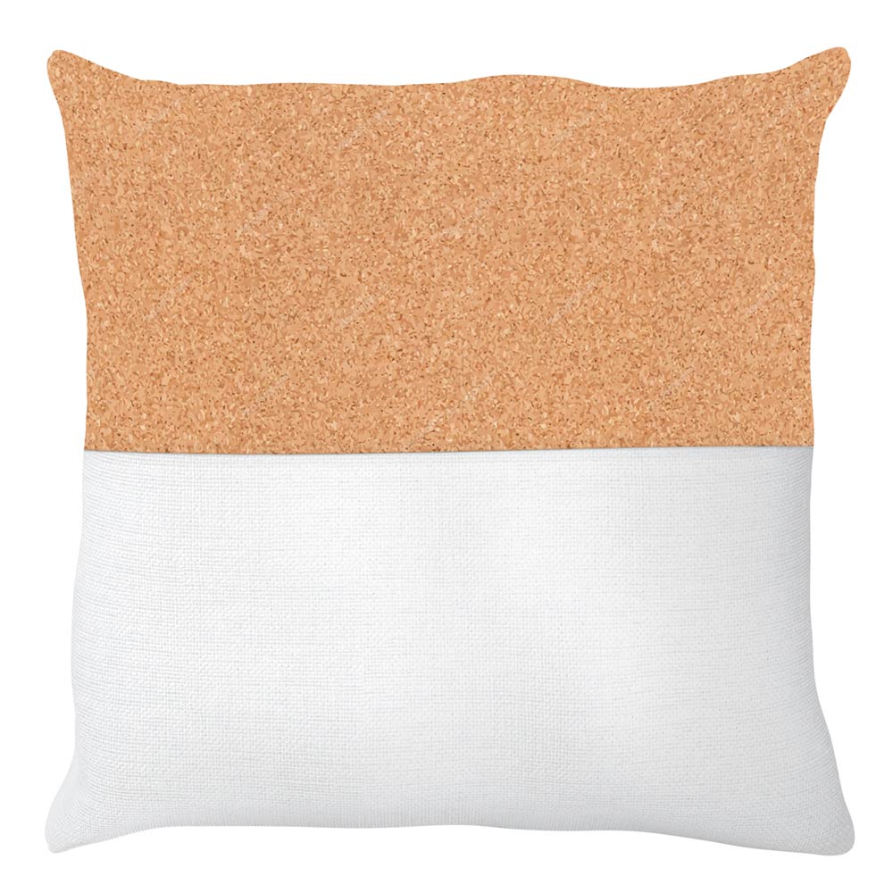 Perna personalizata textil si pluta 40x40