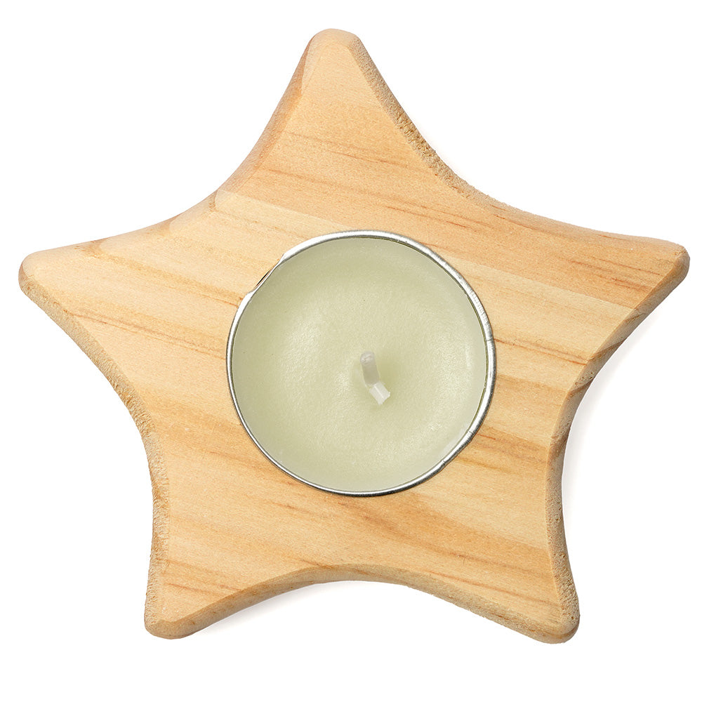 Suport lumânare din lemn - STEA