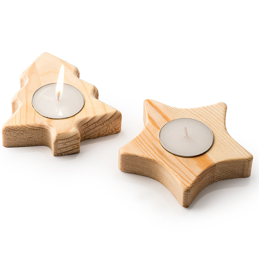 Suport lumânare din lemn - BRAD