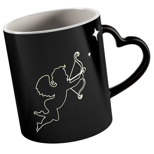 Cană termosensibilă cu model pe exterior CUPIDON