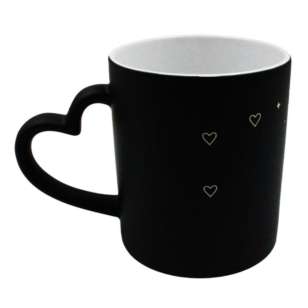 Cană termosensibilă cu model pe exterior LOVE