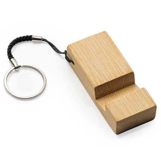 Breloc lemn suport telefon sau tabletă
