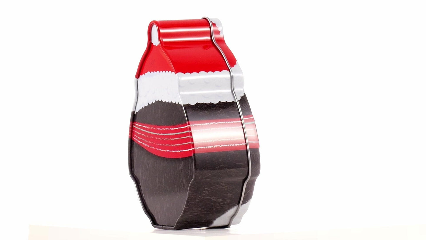 Cutie metalică cu formă de pinguin