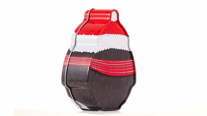 Cutie metalică cu formă de pinguin