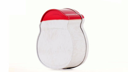 Cutie metalică cu formă de Moș Crăciun