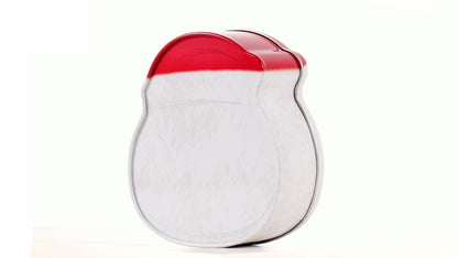 Cutie metalică cu formă de Moș Crăciun