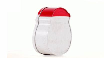 Cutie metalică cu formă de Moș Crăciun