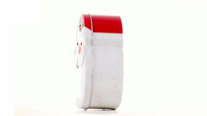 Cutie metalică cu formă de Moș Crăciun