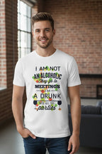 Tricou „I am not an alcoholic”