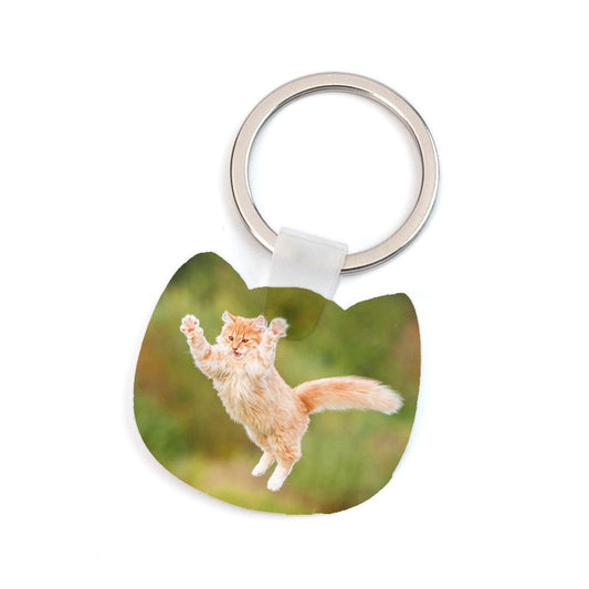 Breloc din plastic - pisică