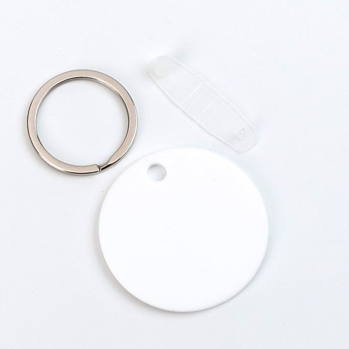 Breloc din plastic rotund