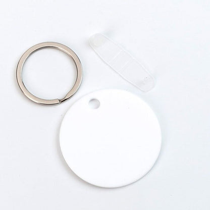 Breloc din plastic rotund