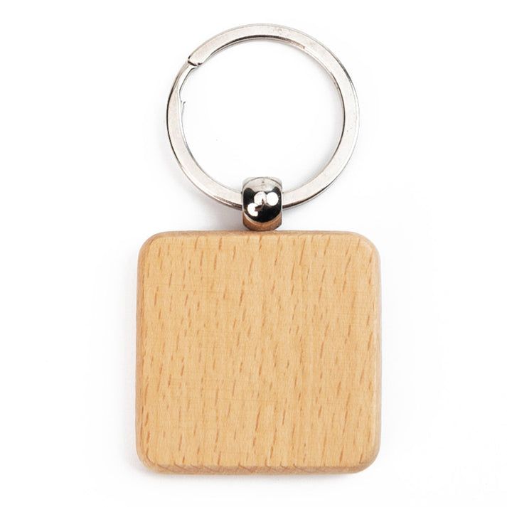 Breloc din lemn pătrat