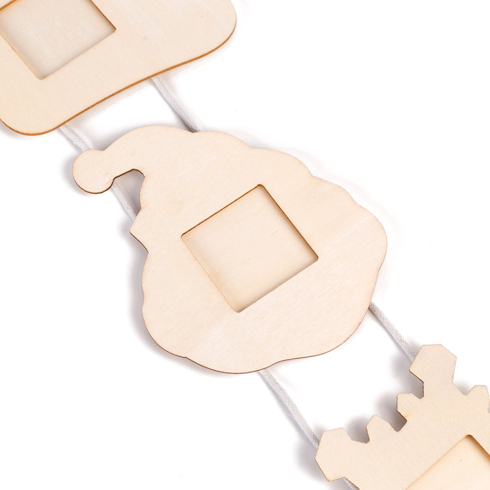 Rama foto lemn ciorap caciula fulg