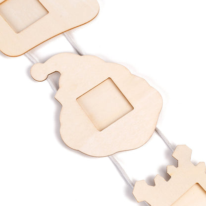 Rama foto lemn ciorap caciula fulg