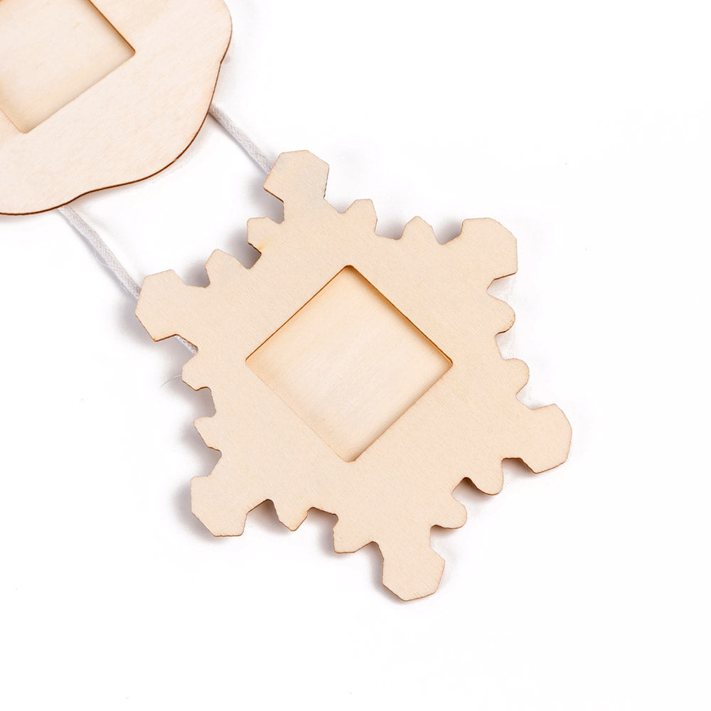 Rama foto lemn ciorap caciula fulg