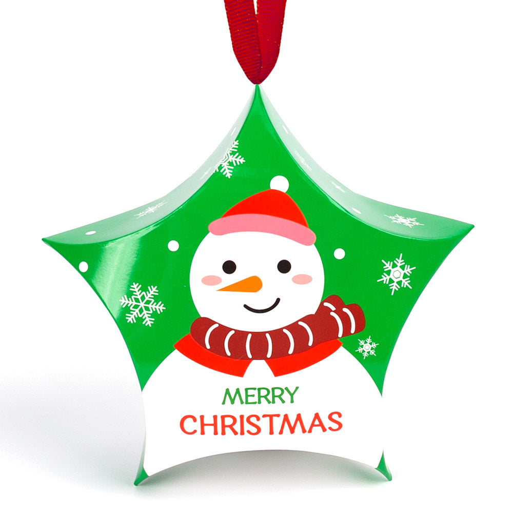 Ornament de brad din carton CRĂCIUN1 - set 10 buc