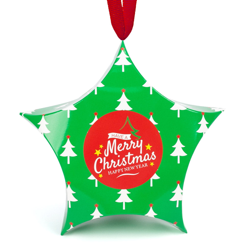 Ornament de brad din carton CRĂCIUN3 - set 10 buc