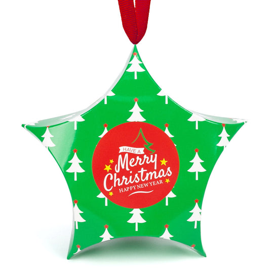 Ornament de brad din carton CRĂCIUN3 - set 10 buc