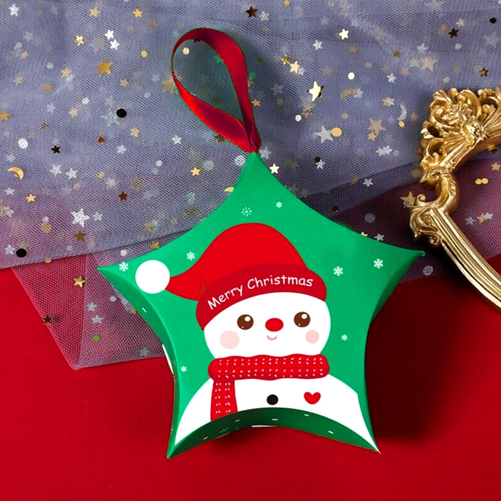 Ornament de brad din carton CRĂCIUN4 - set 10 buc