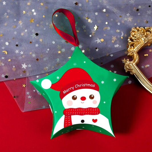 Ornament de brad din carton CRĂCIUN4 - set 10 buc