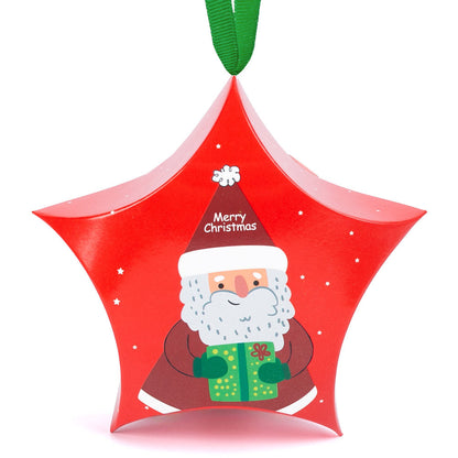 Ornament de brad din carton CRĂCIUN5 - set 10 buc