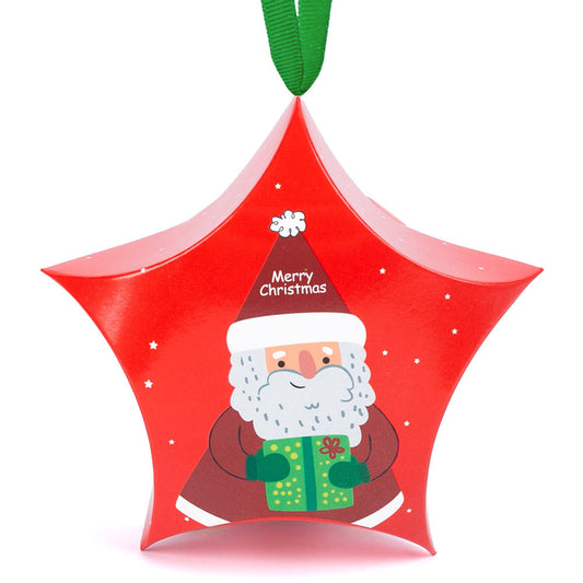 Ornament de brad din carton CRĂCIUN5 - set 10 buc