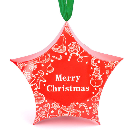 Ornament de brad din carton CRĂCIUN7 - set 10 buc