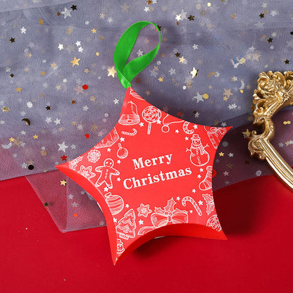 Ornament de brad din carton CRĂCIUN7 - set 10 buc