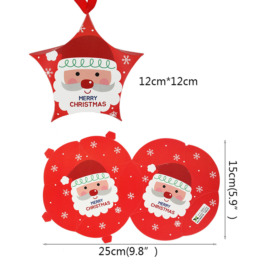 Ornament de brad din carton CRĂCIUN7 - set 10 buc